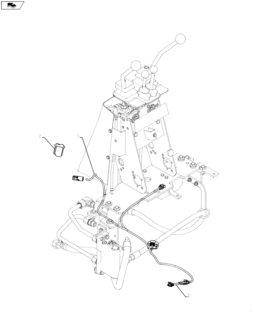 Схема запчастей Case 580SN WT - (55.512.18) - HARNESS - BACKHOE DUAL AUXILLIARY HYDRAULIC WITH MECHANICAL CONTROLS (55) - ELECTRICAL SYSTEMS