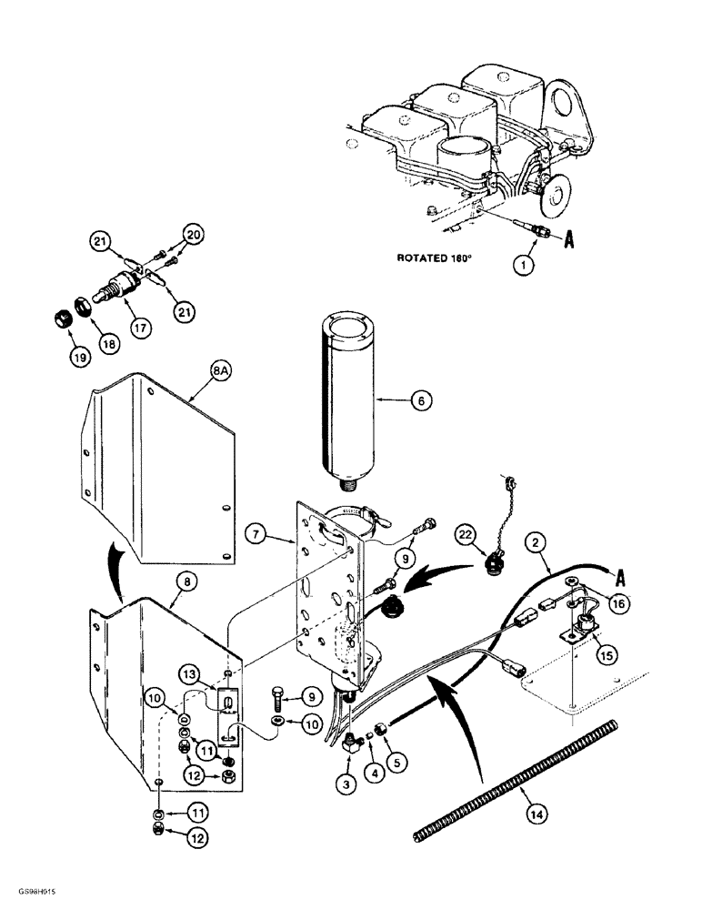 Схема запчастей Case 584E - (2-11) - COLD START SYSTEM (02) - ENGINE