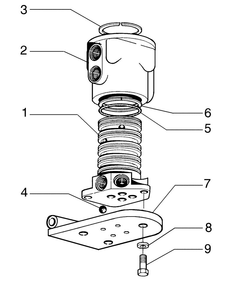 Схема запчастей Case 865B AWD - (08-58[01]) - VALVE ASSY (08) - HYDRAULICS