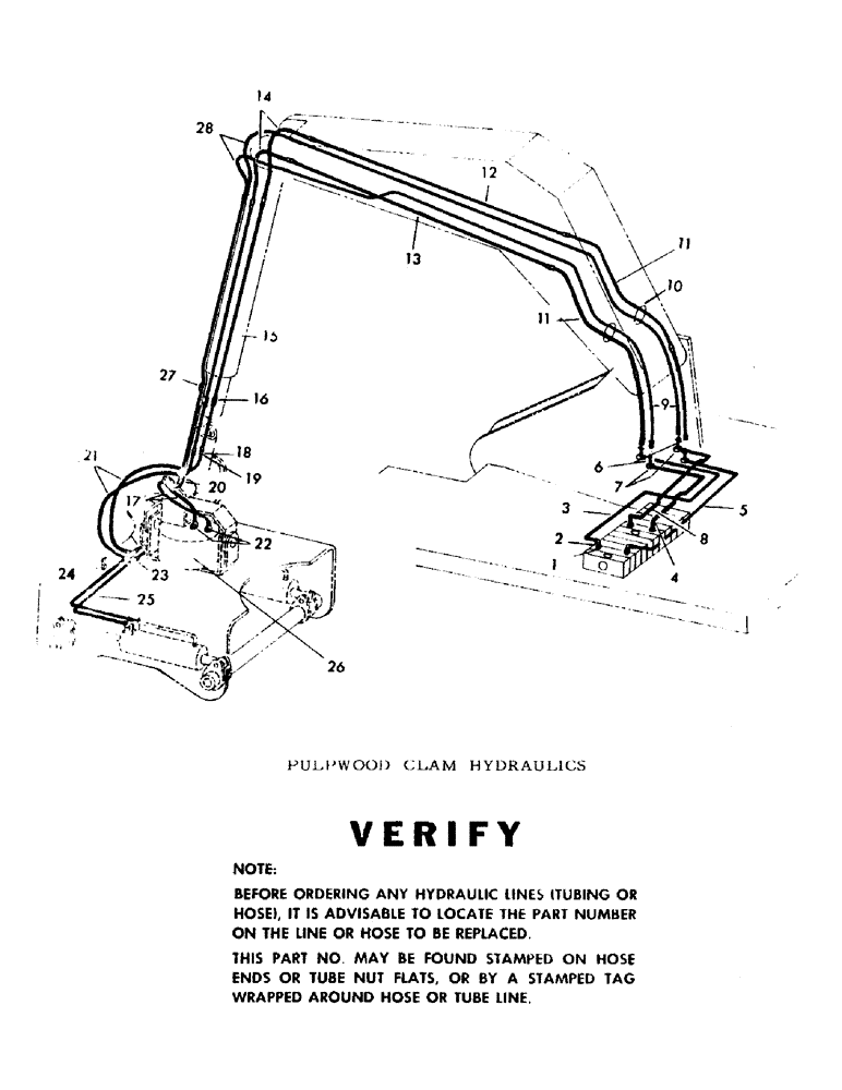 Схема запчастей Case 30YC - (F16) - PULPWOOD CLAM HYDRAULICS (07) - HYDRAULIC SYSTEM