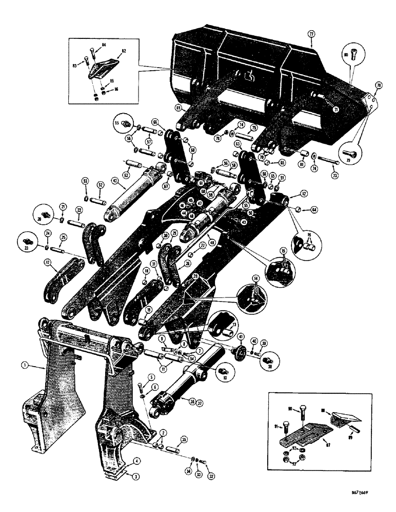 Схема запчастей Case 1150 - (138) - LOADER (05) - UPPERSTRUCTURE CHASSIS
