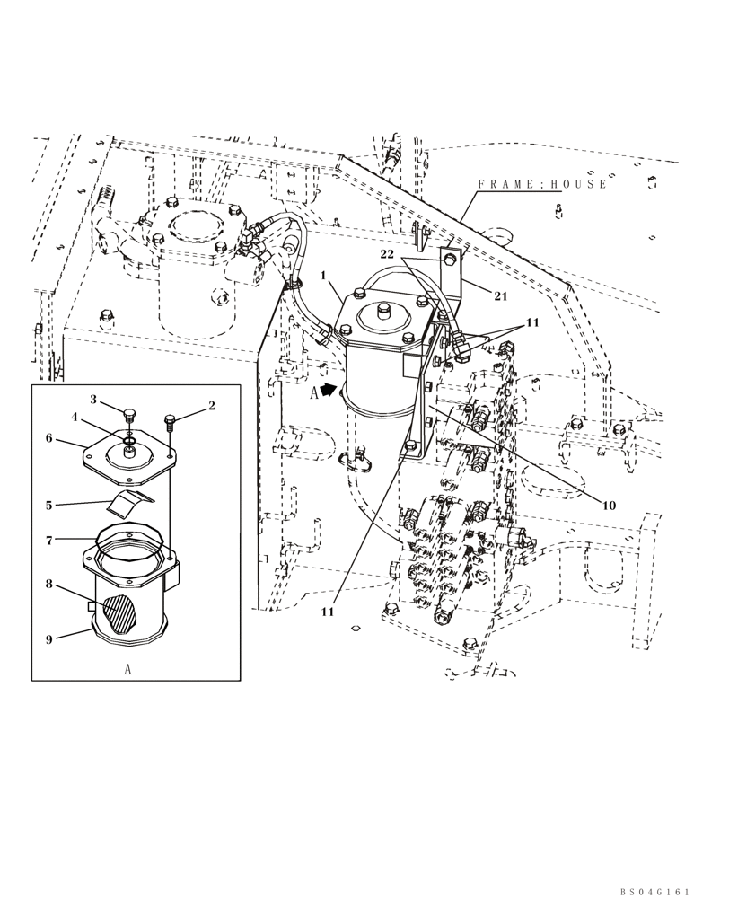Схема запчастей Case CX80 - (08-09) - HYDRAULICS - BYPASS FILTER (08) - HYDRAULICS