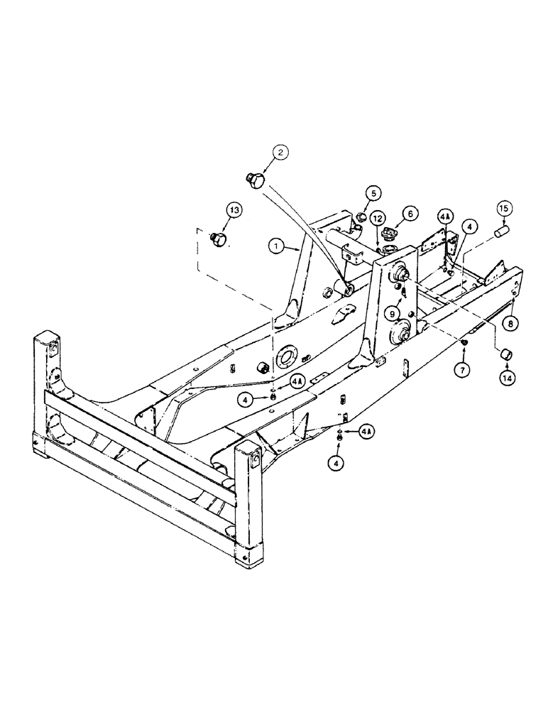 Схема запчастей Case 580SK - (9-094) - CHASSIS, SIDESHIFT BACKHOE (09) - CHASSIS/ATTACHMENTS