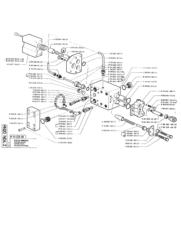Схема запчастей Case RC200L - (089) - CONTROL BLOCK 