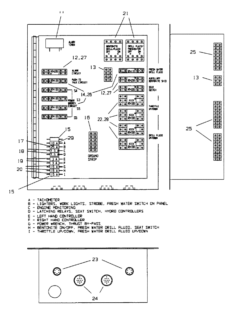 Схема запчастей Case 1500TX - (9-034) - ENCLOSURE, ELECTRICAL ASSEMBLY 
