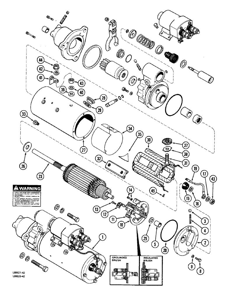 Схема запчастей Case W36 - (3-94) - R45968 STARTER (03) - FUEL SYSTEM
