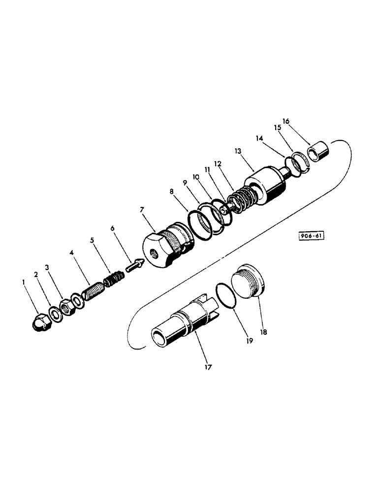 Схема запчастей Case W18 - (333) - MAIN RELIEF VALVE (08) - HYDRAULICS
