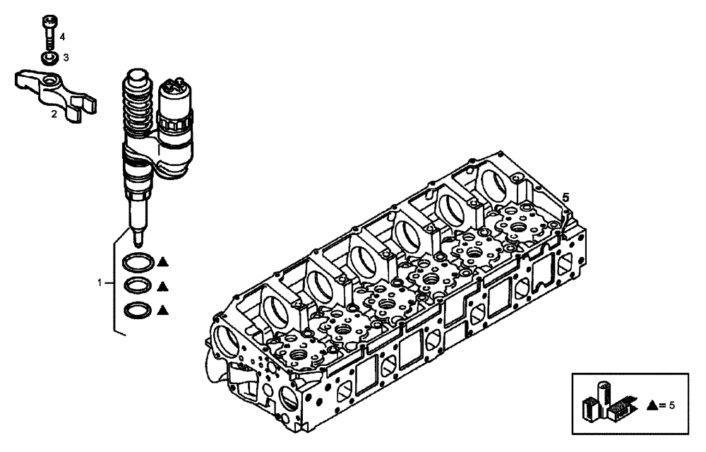 Схема запчастей Case 327B - (01A00000290[001]) - INJECTOR, FUEL SYSTEM (87522845) (01) - ENGINE