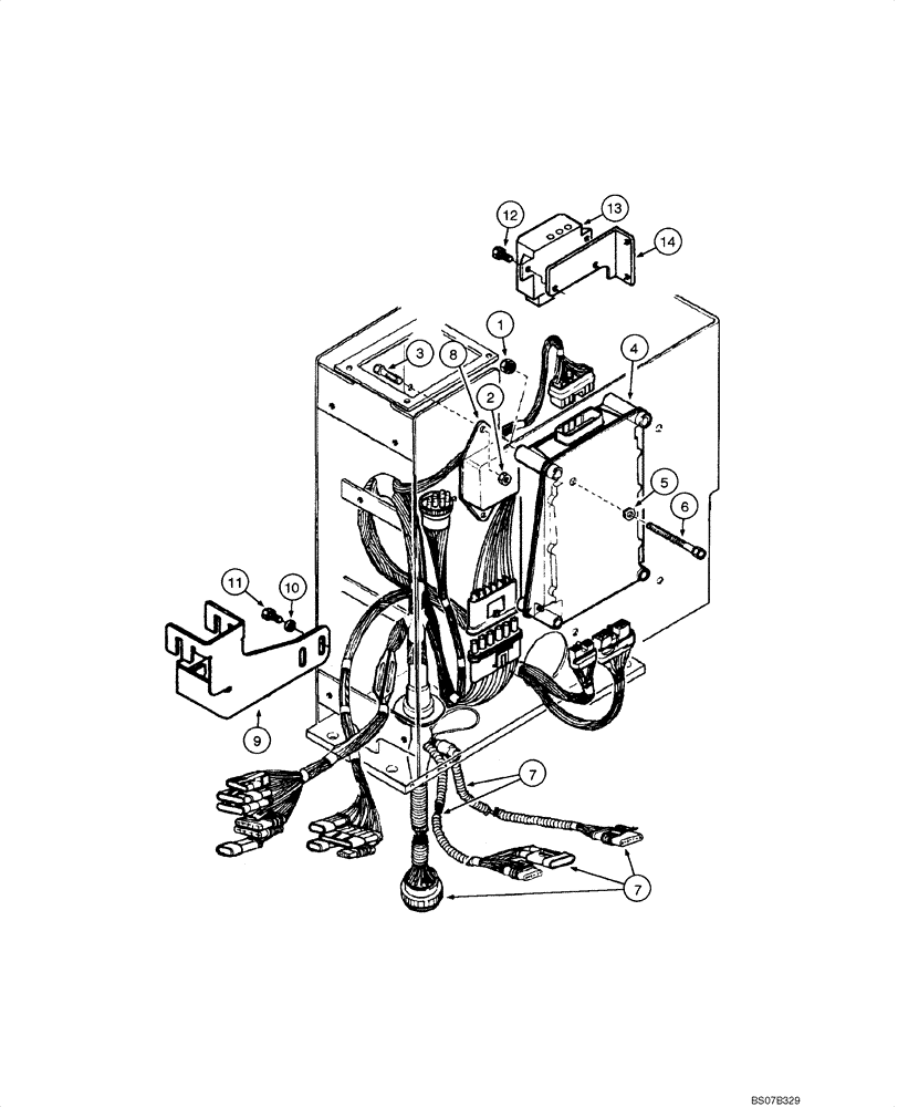 Схема запчастей Case 865 VHP - (04.09[00]) - ELECTRICAL SYSTEM - ELECTRONIC CONTROL UNIT (04) - ELECTRICAL SYSTEMS