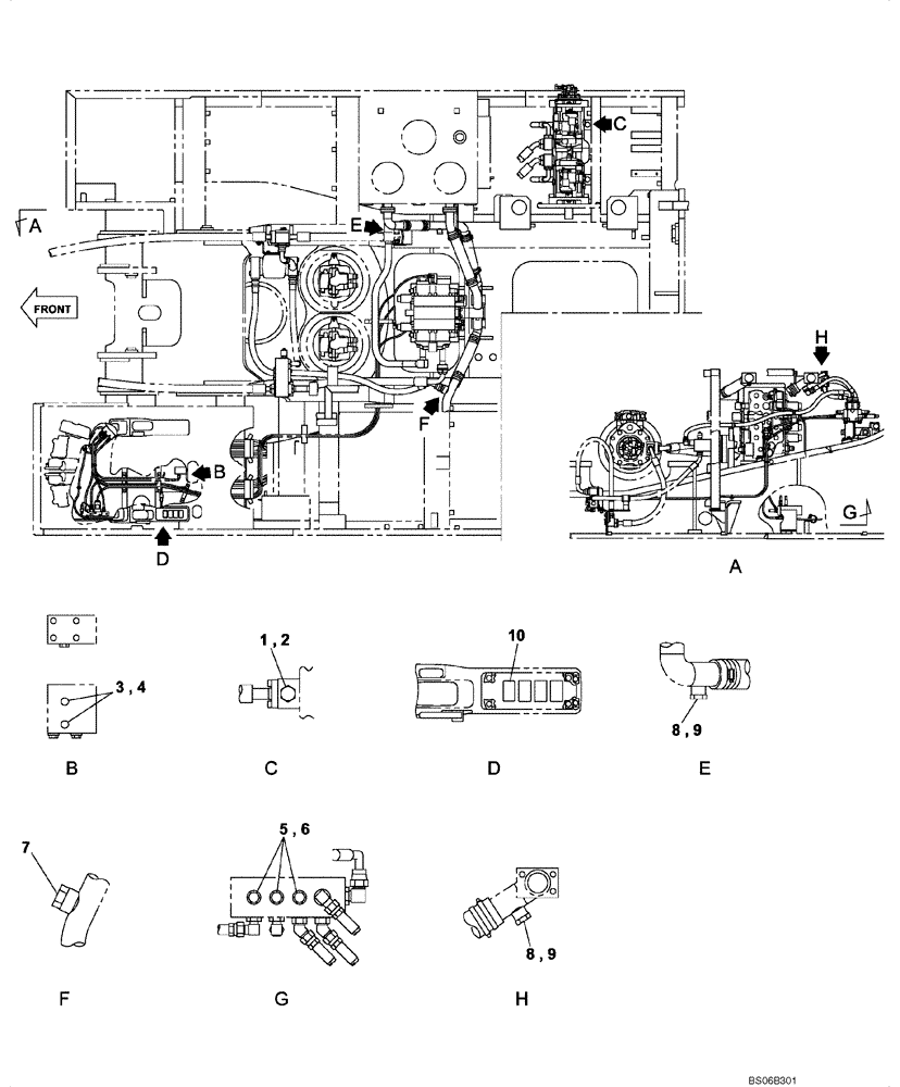 Схема запчастей Case CX700 - (08-090-00[01]) - HYDRAULIC CIRCUIT - PLUG, BLANK-OFF (STANDARD) (08) - HYDRAULICS