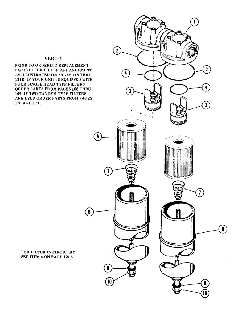 Схема запчастей Case 35 - (170) - HYDRAULIC OIL FILTER (35) - HYDRAULIC SYSTEMS