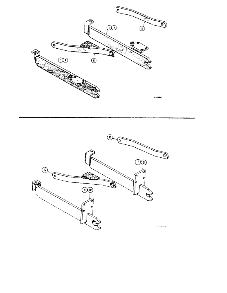 Схема запчастей Case 32 - (078) - SPECIAL MOUNTING PARTS, (FOR USE ON W-3 OR 530SL LOADER) 