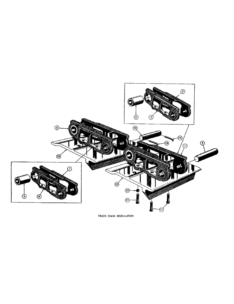 Схема запчастей Case M3B - (084) - TRACK CHAIN INSTALLATION 