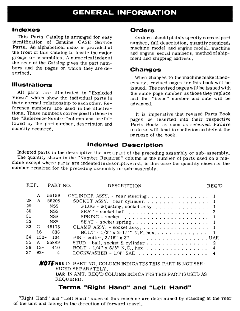 Схема запчастей Case W5A - (001) - GENERAL INFORMATION (00) - PICTORIAL INDEX