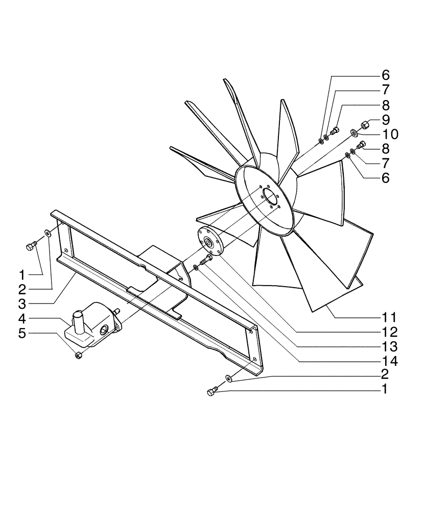 Схема запчастей Case 865B AWD - (02-37[01]) - FAN DRIVE (02) - ENGINE
