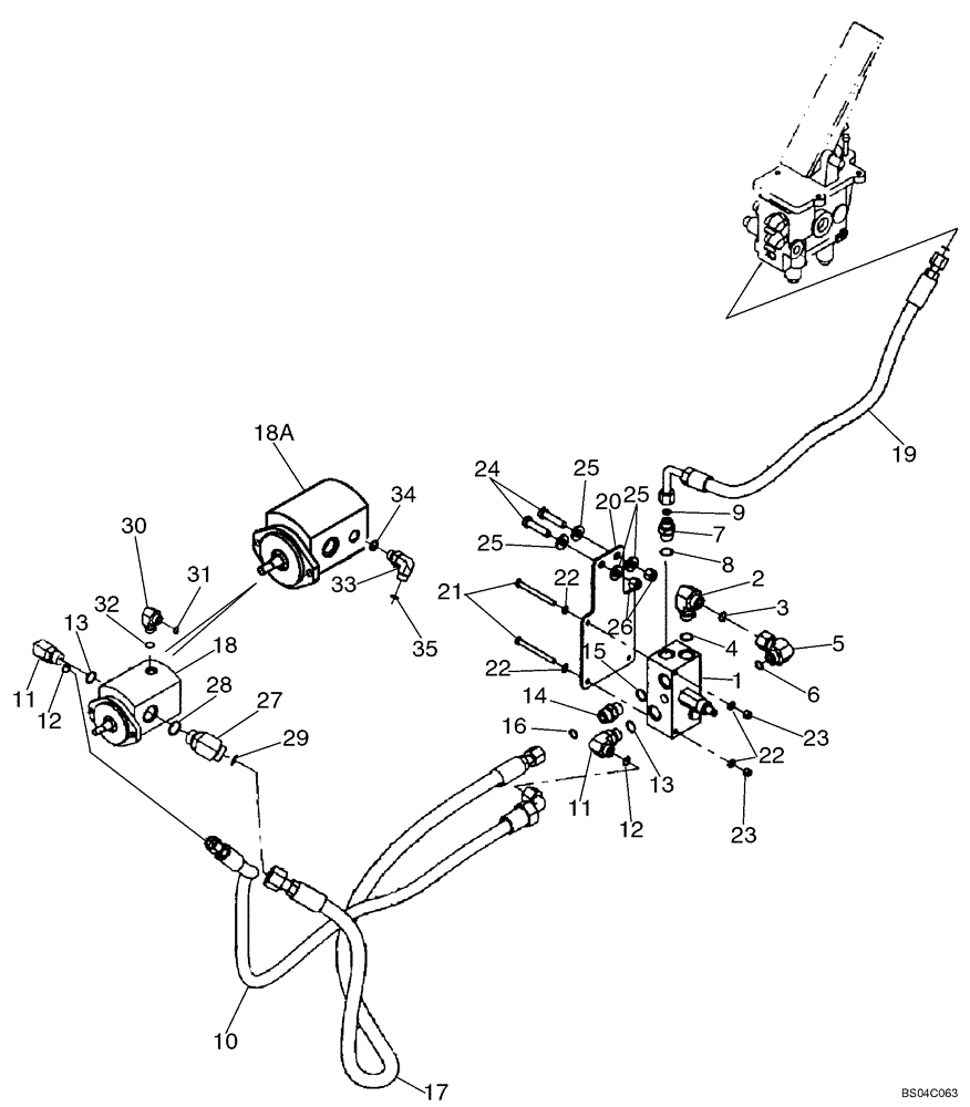 Схема запчастей Case 521D - (02-07) - COOLING SYSTEM - MOTOR, DRIVE (STANDARD FAN DRIVE) (02) - ENGINE