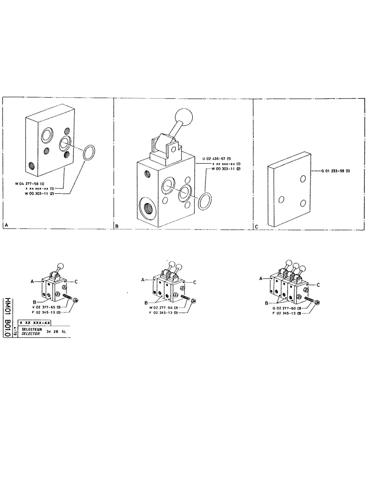 Схема запчастей Case RC200L - (078) - SELECTOR 