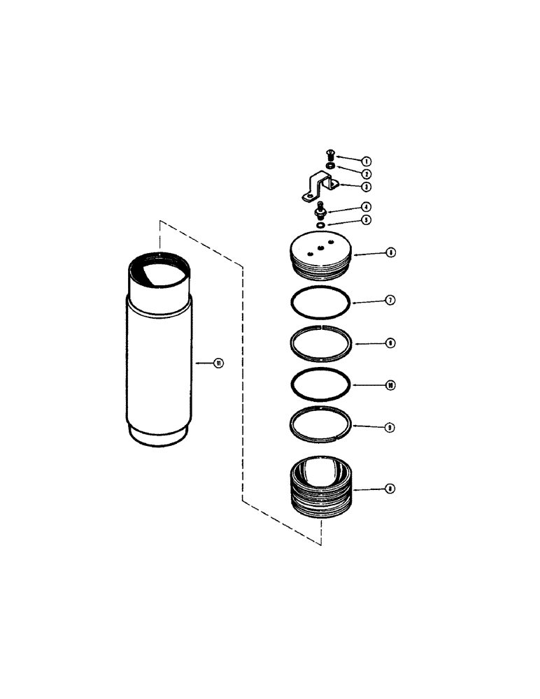 Схема запчастей Case W10C - (250) - A13757 ACCUMULATOR (08) - HYDRAULICS