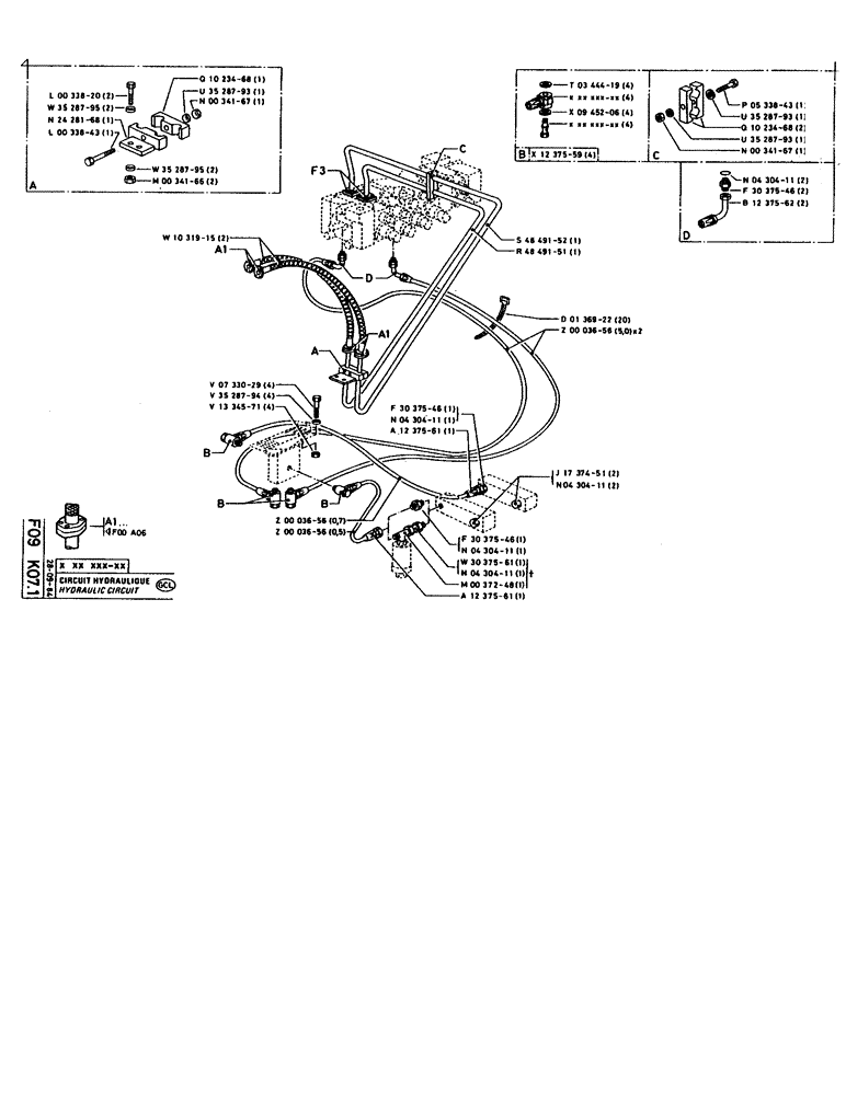Схема запчастей Case 160CK - (131) - HYDRAULIC CIRCUIT (07) - HYDRAULIC SYSTEM