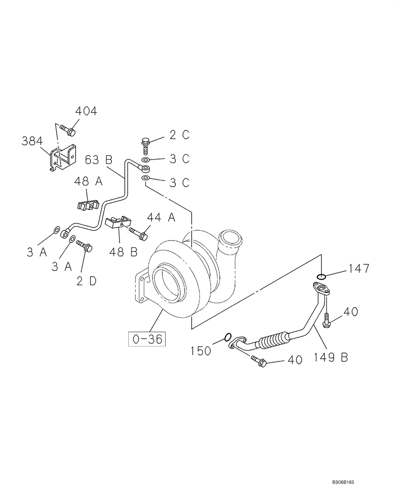 Схема запчастей Case CX800 - (02-052-02[01]) - OIL CIRCUIT (02) - ENGINE
