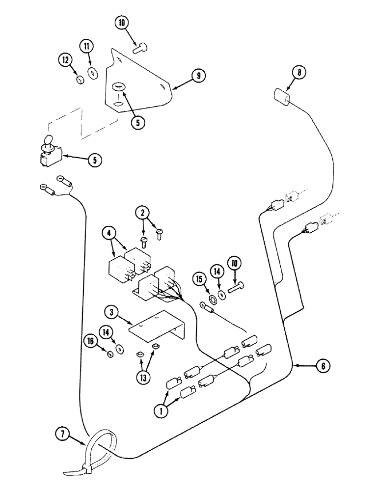 Схема запчастей Case 580SK - (4-62) - NEUTRAL START SWITCH (04) - ELECTRICAL SYSTEMS