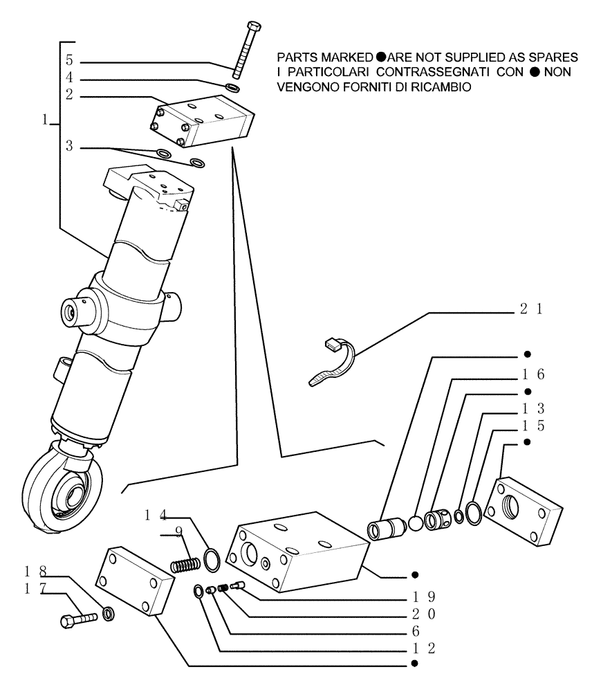 Схема запчастей Case 1850K LT - (3.443[01]) - LIFT CYLINDERS - FRONT IMPLEMENT (07) - HYDRAULIC SYSTEM/FRAME