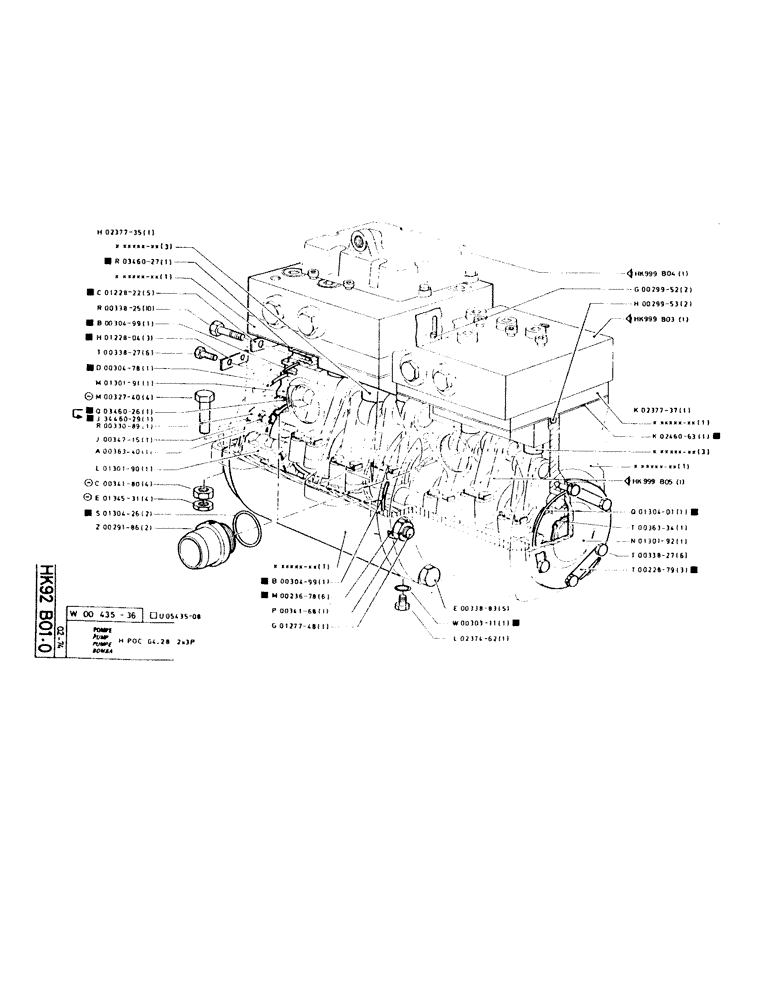 Схема запчастей Case GCK120 - (183) - PUMP 