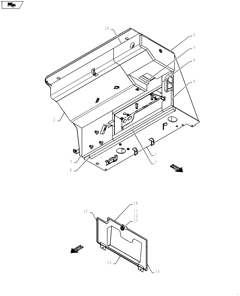 Схема запчастей Case CX55BMSR - (01-050[03]) - CONTROLS, OPERATORS (CANOPY) (90) - PLATFORM, CAB, BODYWORK AND DECALS