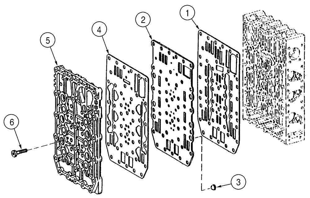 Схема запчастей Case 621D - (06-18) - TRANSMISSION - VALVE, CONTROL (06) - POWER TRAIN