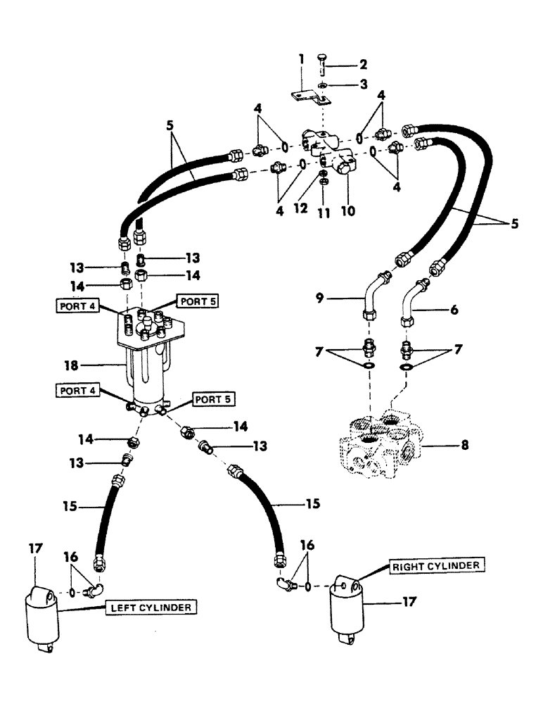 Схема запчастей Case 40BLC - (146) - LEVELER HYDRAULICS, (USED WITH STANDARD GAUGE TRACK UNITS),(USED ON UNITS WITH SN. 450 THRU 642) (07) - HYDRAULIC SYSTEM