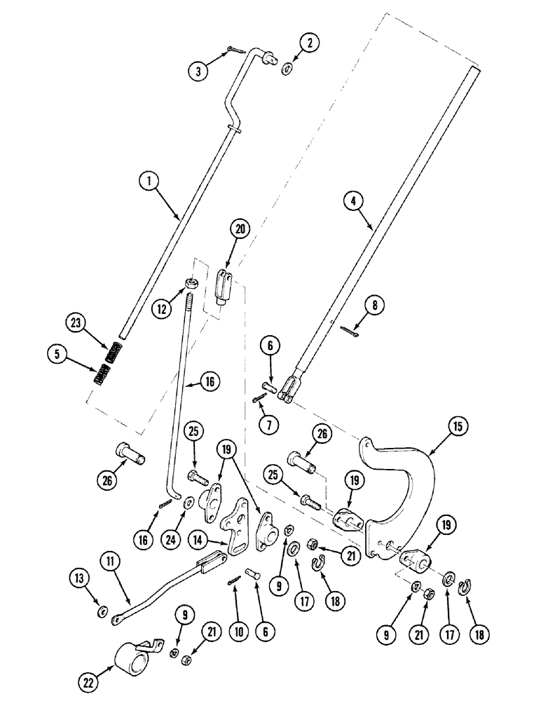 Схема запчастей Case 580SK - (9-010) - LOADER ANTI-ROLLBACK CONTROL, NOT FOR PRESTIGE, S/N JJH0045282 AND UP (09) - CHASSIS/ATTACHMENTS