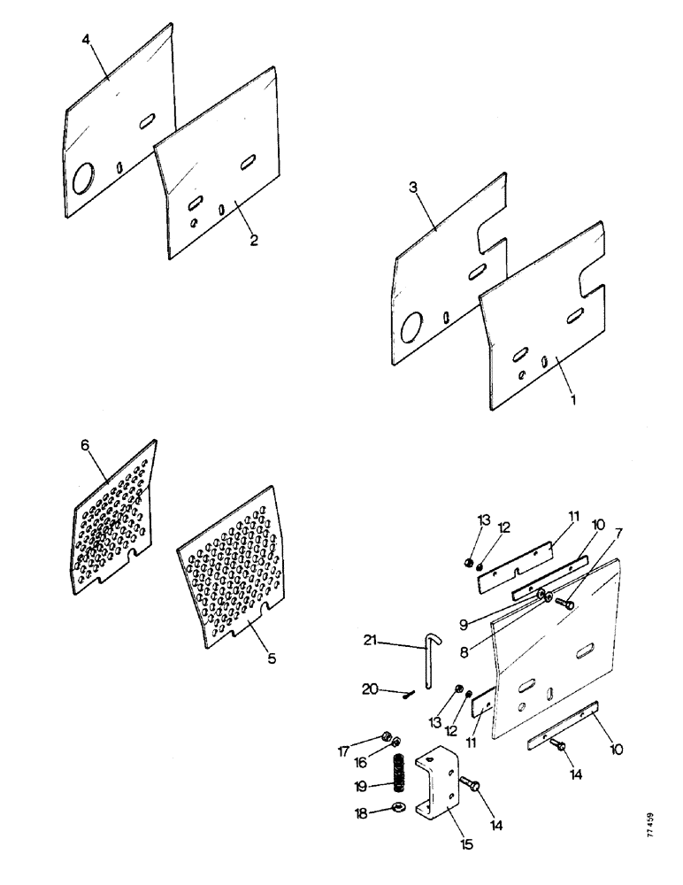 Схема запчастей Case 850 - (G07-1) - SIDE SHIELDS AND BRUSH GUARDS (05) - UPPERSTRUCTURE CHASSIS