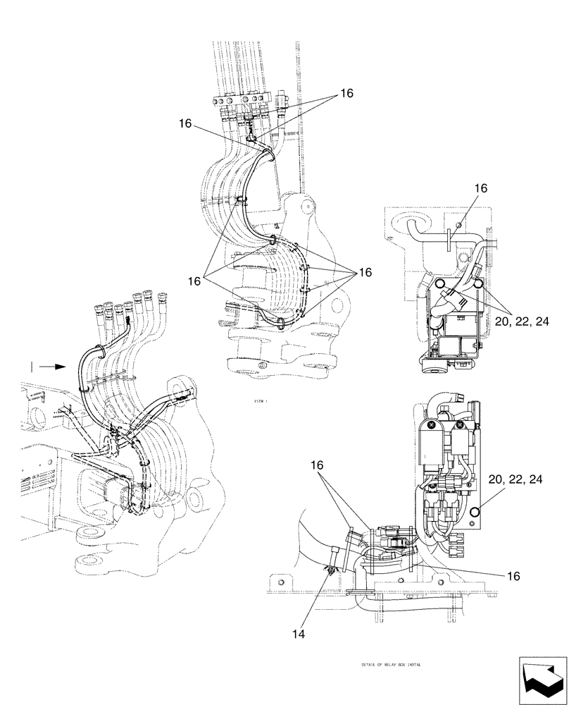 Схема запчастей Case CX50B - (01-077[03]) - ELEC ASSY, UPP (55) - ELECTRICAL SYSTEMS