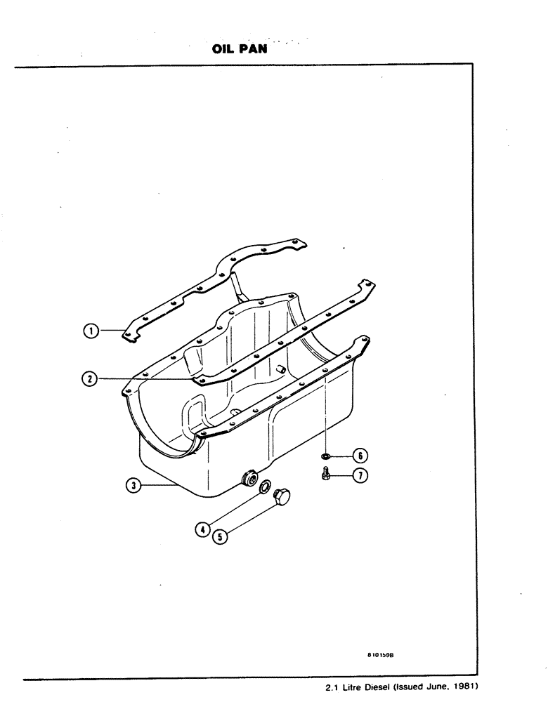 Схема запчастей Case DH4B - (18) - OIL PAN (10) - ENGINE