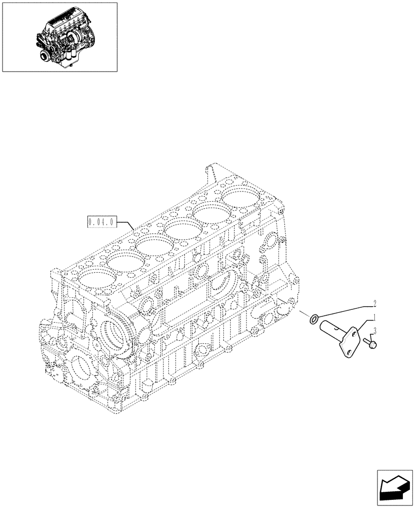 Схема запчастей Case F3AE0684P E906 - (0.30.3[01]) - OIL PRESSURE REGULATION VALVE (99459425) 