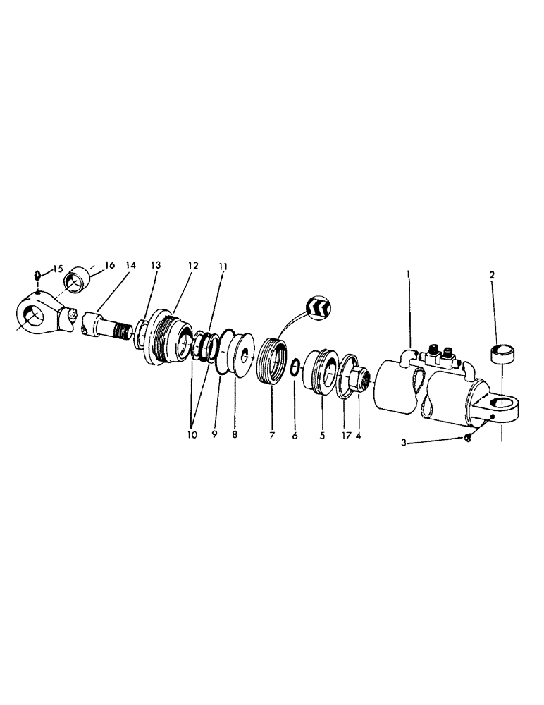 Схема запчастей Case 30YC - (H03) - 4-IN-1 CLAM CYLINDER 2-3/4" ID X 10.50" STROKE (07) - HYDRAULIC SYSTEM
