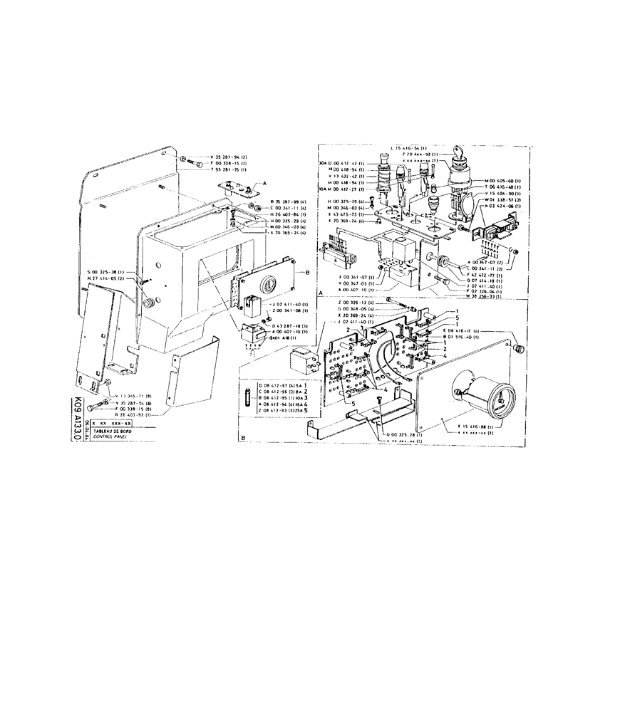 Схема запчастей Case 220 - (240) - CONTROL PANEL (06) - ELECTRICAL SYSTEMS