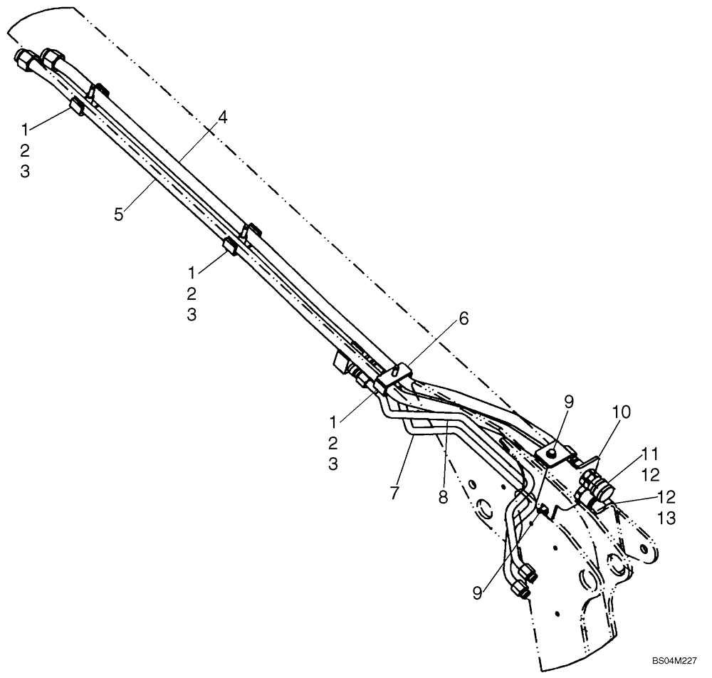Схема запчастей Case 420CT - (08-18) - HIGH FLOW - AUXILIARY SYSTEM (08) - HYDRAULICS