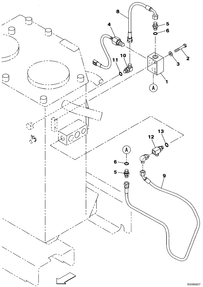 Схема запчастей Case CX240B - (08-002) - HYDRAULIC RESERVOIR - PRESSURE SWITCH (08) - HYDRAULICS