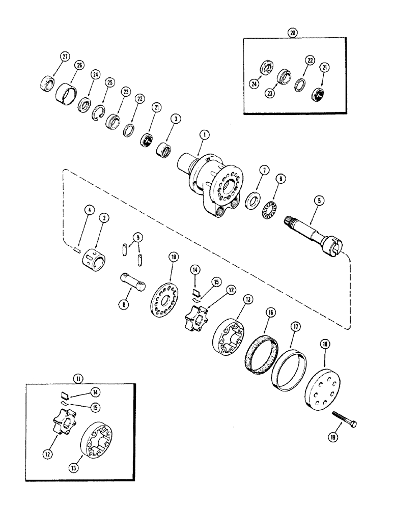 Схема запчастей Case 580B - (108) - A39237 MANUAL PUMP, HYDROSTATIC STEERING (05) - STEERING