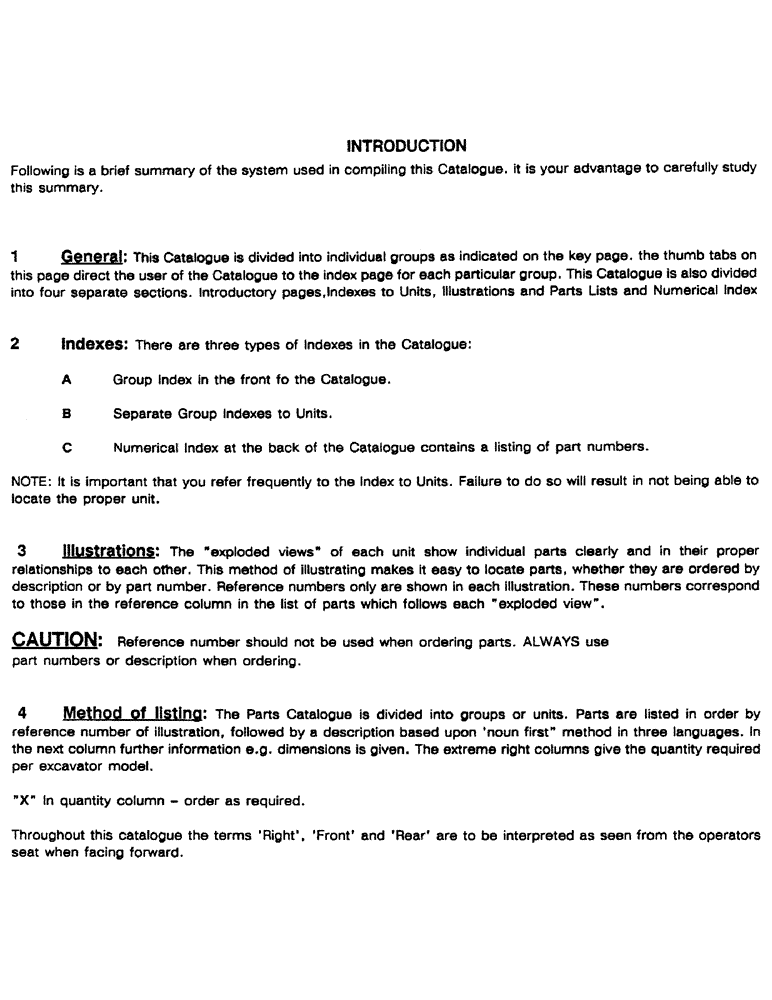 Схема запчастей Case 688 - (01-2) - INTRODUCTION 