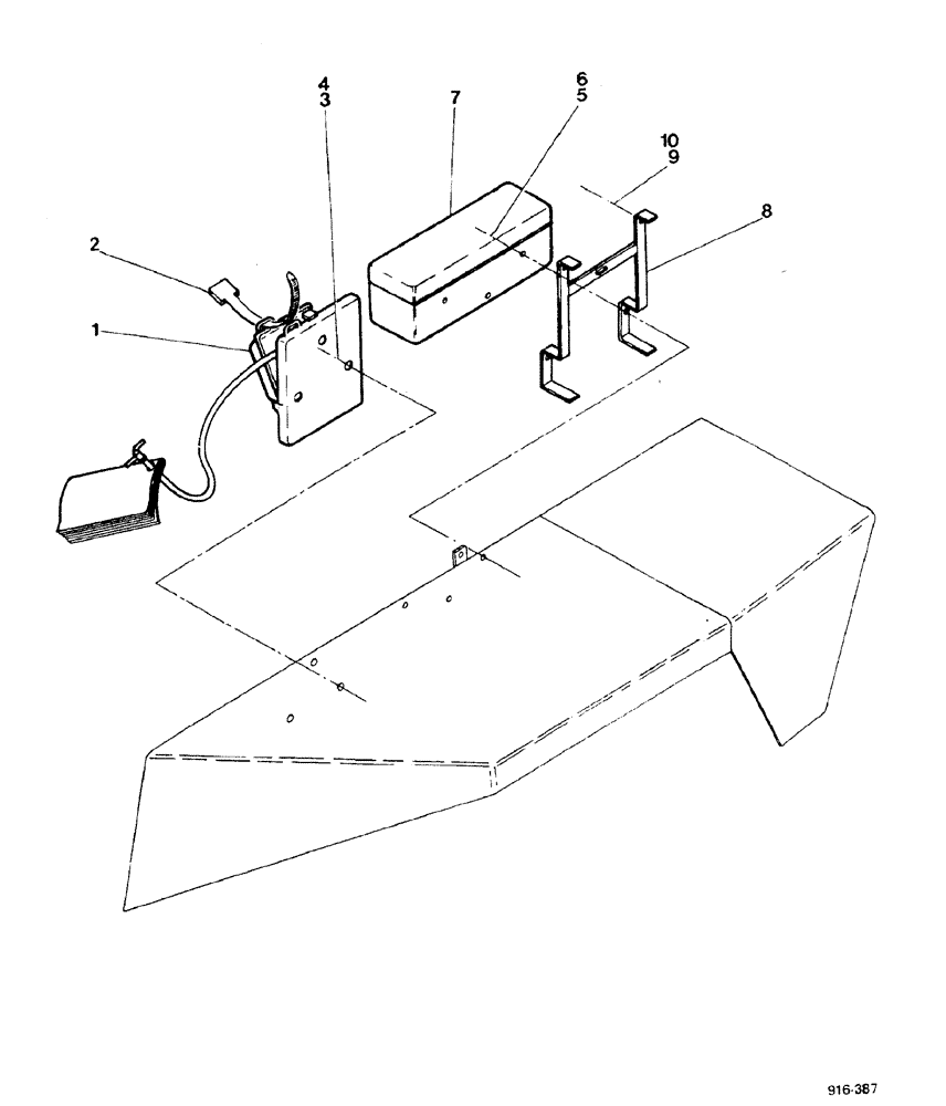 Схема запчастей Case 580F - (386) - TOOL BOX, PAQUET MANUEL BOX (90) - PLATFORM, CAB, BODYWORK AND DECALS