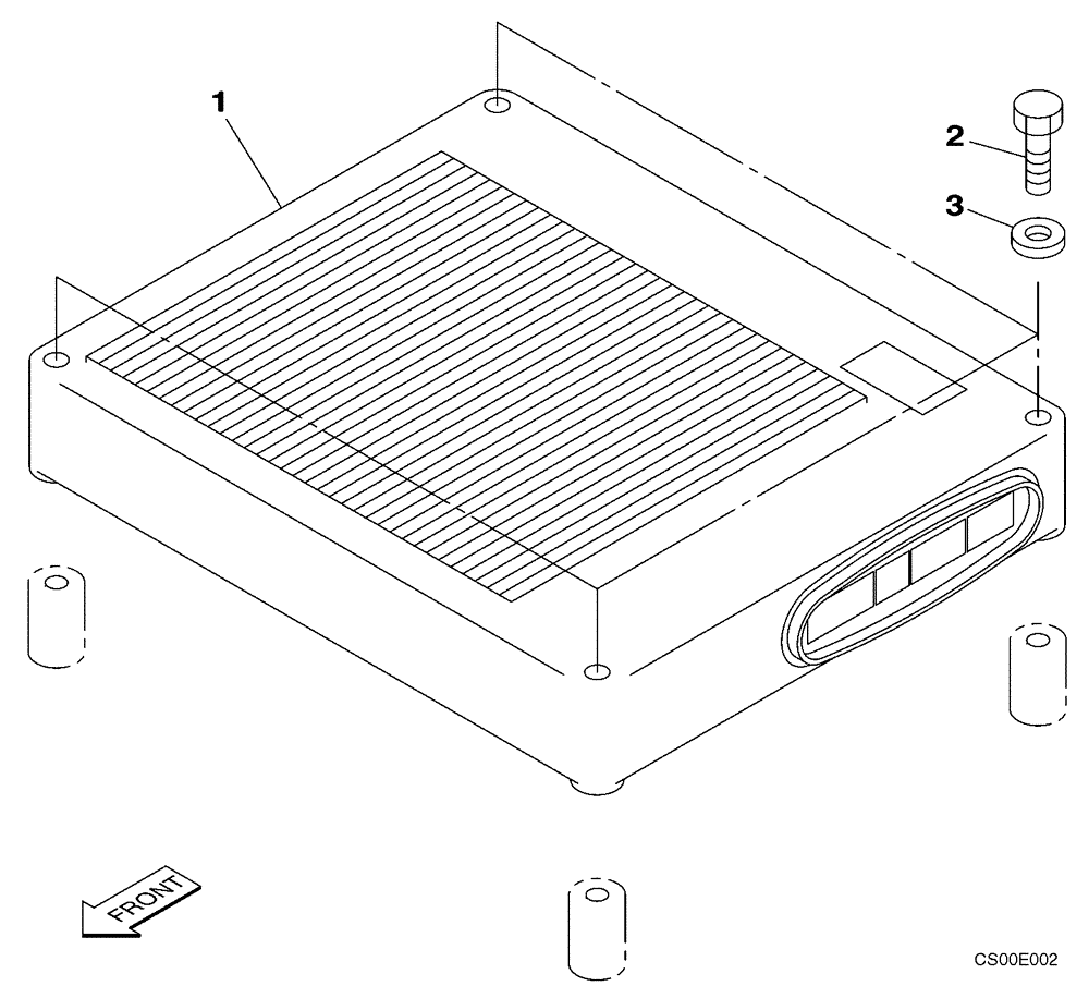 Схема запчастей Case CX460 - (04-12) - CONTROLLER (04) - ELECTRICAL SYSTEMS