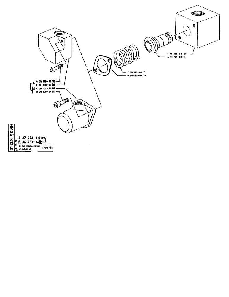 Схема запчастей Case 90BCL - (275) - HYDRAULIC RB25 F13 (07) - HYDRAULIC SYSTEM