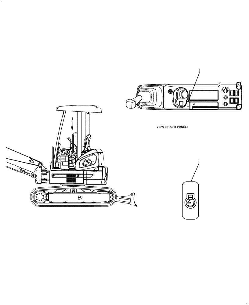 Схема запчастей Case CX27B - (960-19[1]) - DECALS (CANOPY) (90) - PLATFORM, CAB, BODYWORK AND DECALS