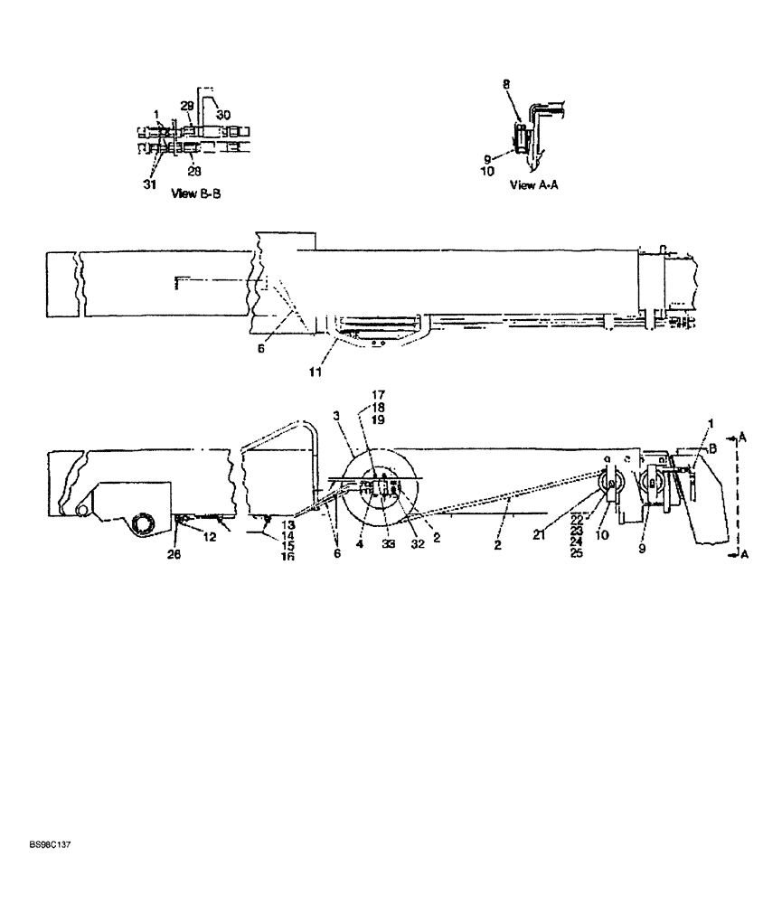 Схема запчастей Case 689G - (08-30) - HOSE REEL WITH HYDRAULICS (08) - HYDRAULICS