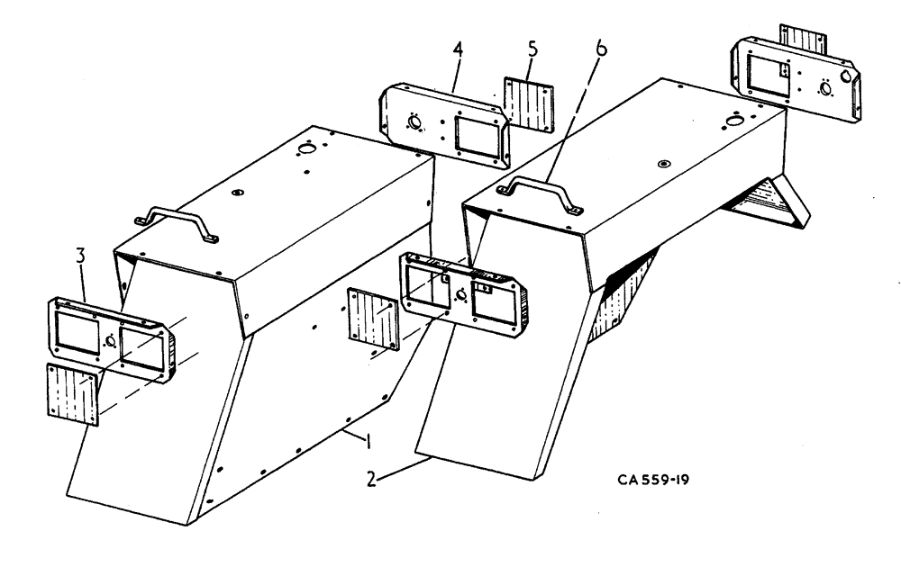 Схема запчастей Case 3400 - (140) - REAR FENDERS (90) - PLATFORM, CAB, BODYWORK AND DECALS