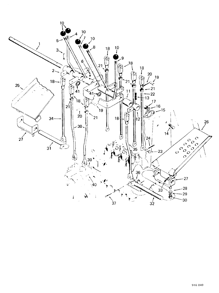 Схема запчастей Case 580F - (250) - AXIAL BACKHOE LEVERS AND CONTROLS (84) - BOOMS, DIPPERS & BUCKETS