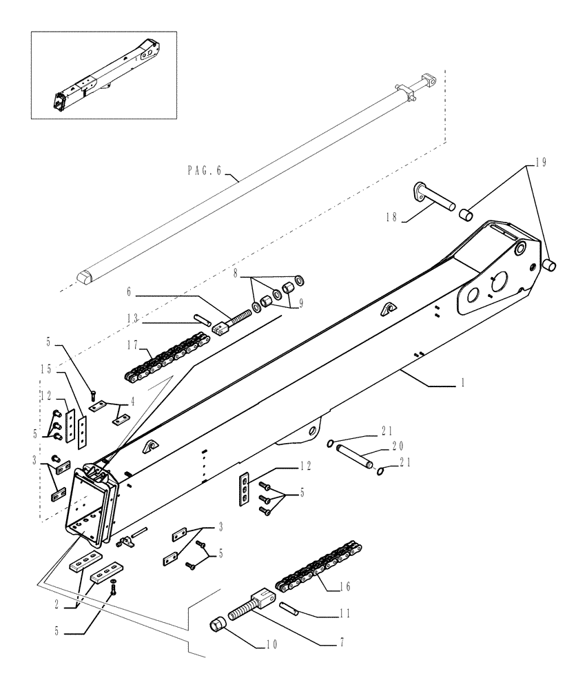 Схема запчастей Case TX742 - (9.80092[01]) - TELESCOPIC ARM FOR 4 FUNCTIONS (42 FEET) - OPTIONAL CODE 749027341 (83) - TELESCOPIC SINGLE ARM