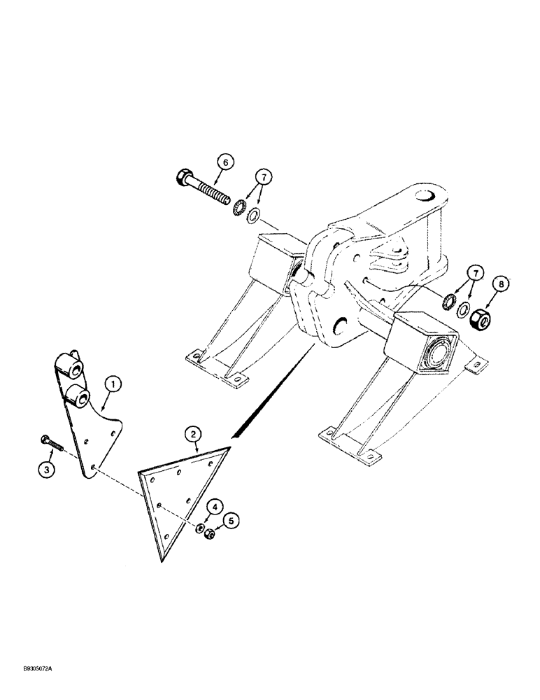 Схема запчастей Case 560 - (9-136) - SOD CUTTER (09) - CHASSIS/ATTACHMENTS